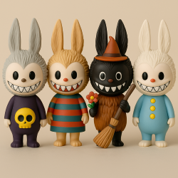 Muñecos Labubu coleccionables de Pop Mart, fenómeno viral entre fans y coleccionistas en Asia.